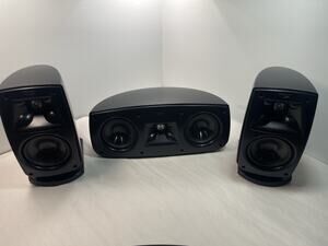 Klipsch Home Theater LCR Speaker Set Center Left Right Tested Working